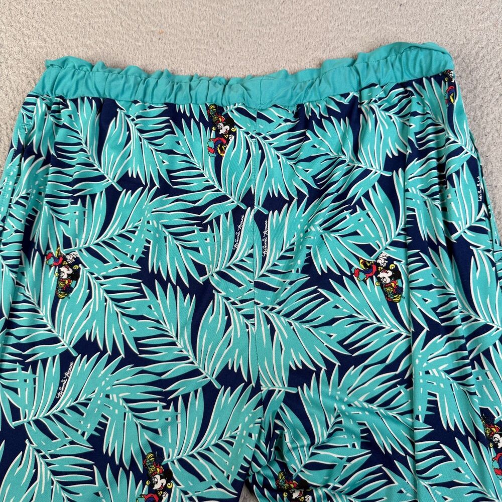 MINNIE MOUSE Lounge Pants Womens‎ Large Blue Disney Sleep PJ's Tropical - Picture 7 of 14